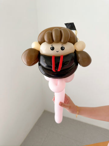Grad Girl Balloon Wand