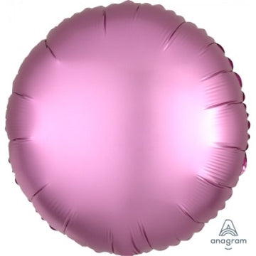 Satin Fuchsia Round Shape Foil Balloon