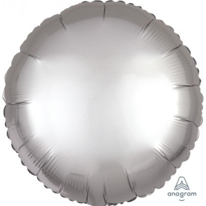 Satin Silver Round Shape Foil Balloon