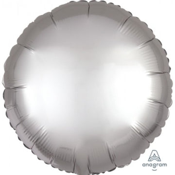 Satin Silver Round Shape Foil Balloon