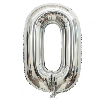 40" Number foil - Silver