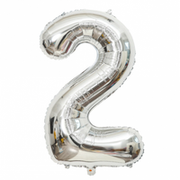 40" Number foil - Silver