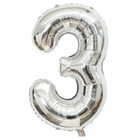 40" Number foil - Silver