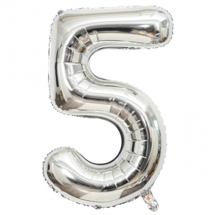 40" Number foil - Silver