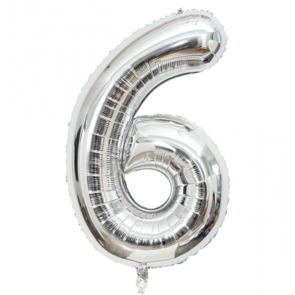 40" Number foil - Silver