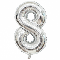 40" Number foil - Silver