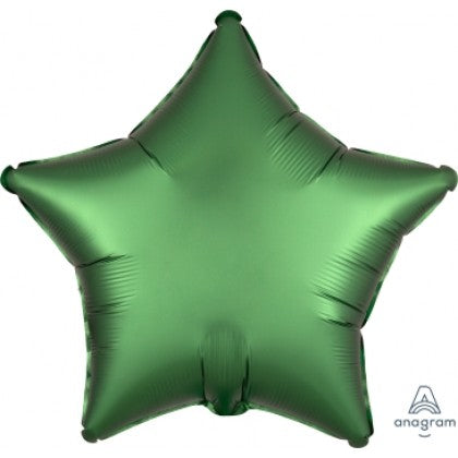 Satin Emerald Star-Shaped Foil Balloon