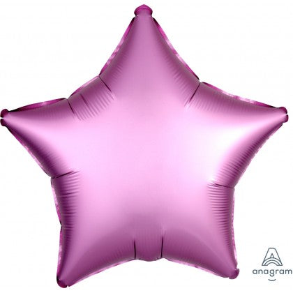 Satin Fuchsia Star Shape Foil Balloon