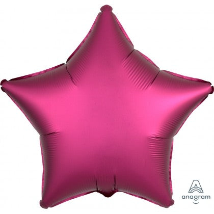 Satin Pomegranate Star Shaped Foil Balloon